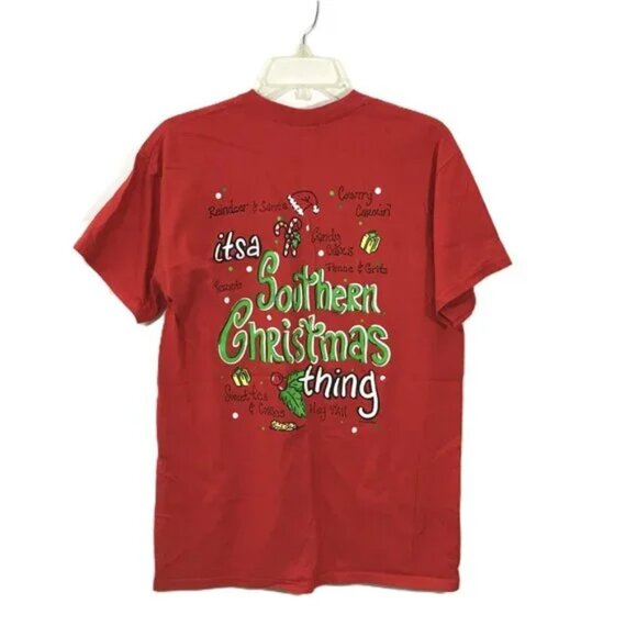 Women M Christmas T-Shirt Red - Picture 5 of 7